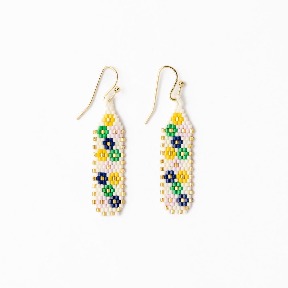 Nadia Floral Design Petite Luxe Earrings Ivory