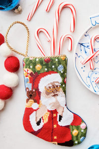 JOLLY OLD SAINT NICK BAUBLE STOCKING