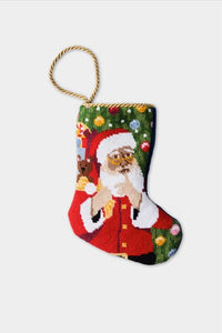 JOLLY OLD SAINT NICK BAUBLE STOCKING