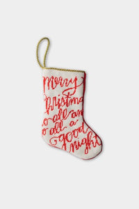 MERRY CHRISTMAS TO ALL BAUBLE STOCKING