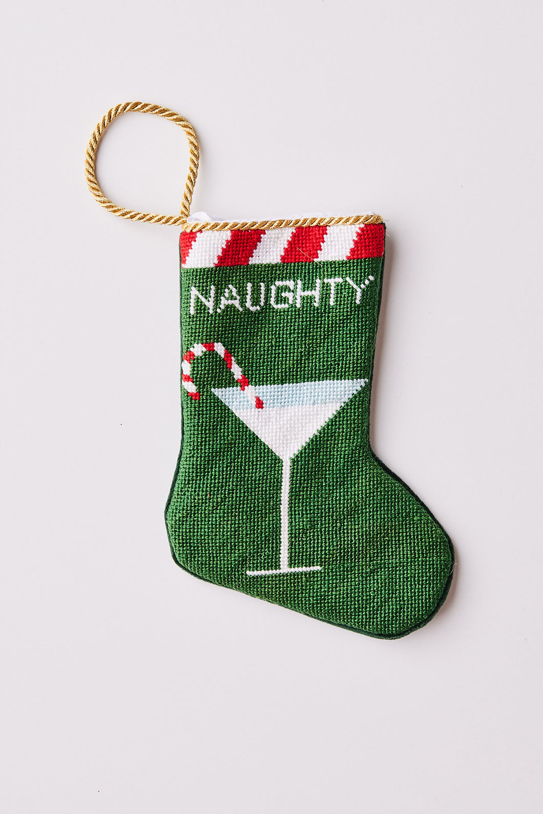 NAUGHTY (MARTINI) BAUBLE STOCKING