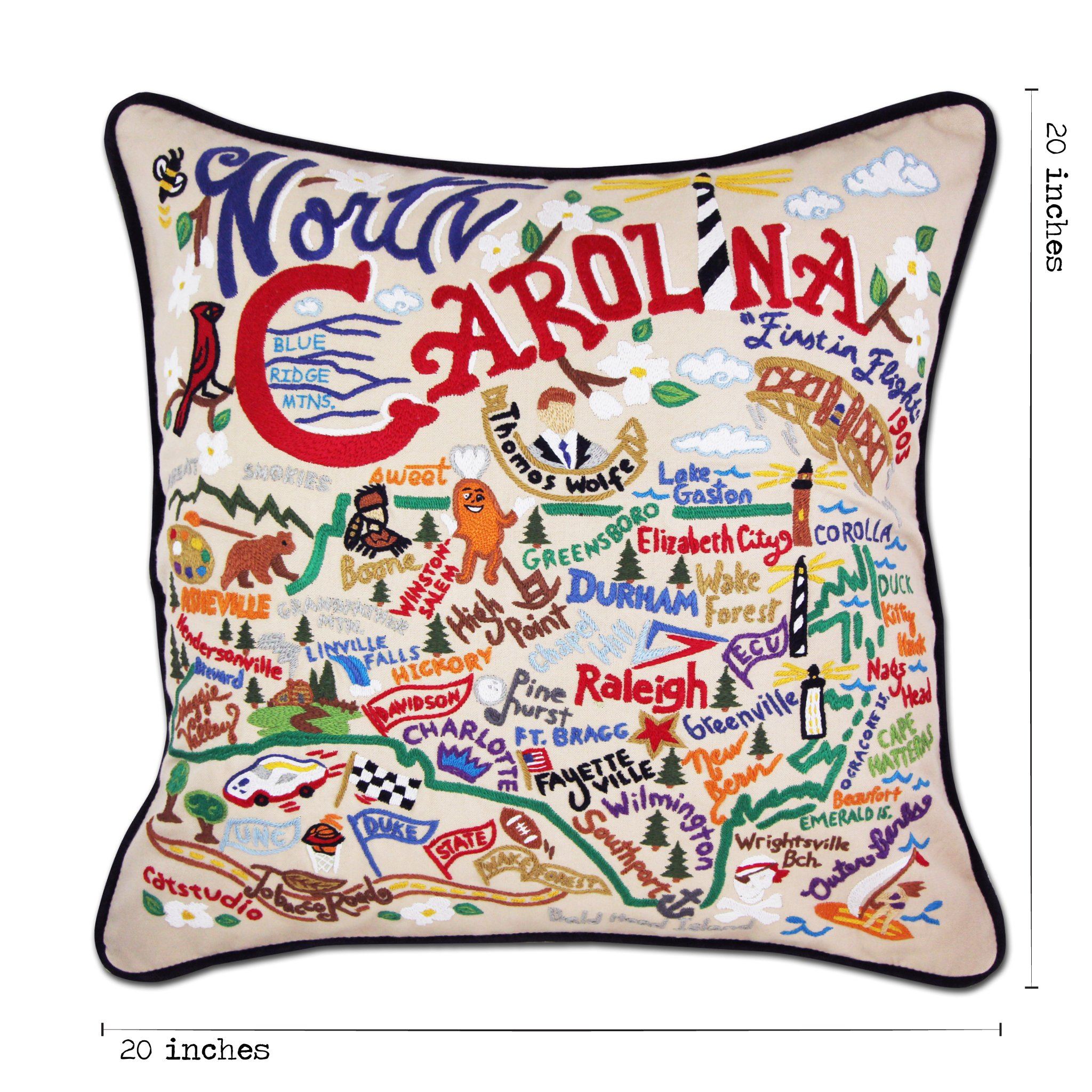 North Carolina Pillow (20" x 20")