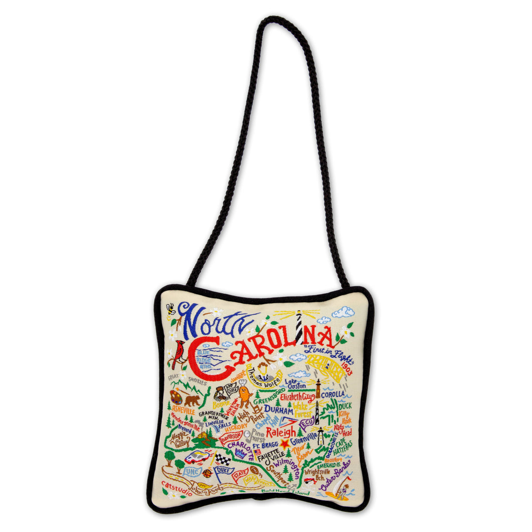 Mini Pillow Ornament - North Carolina