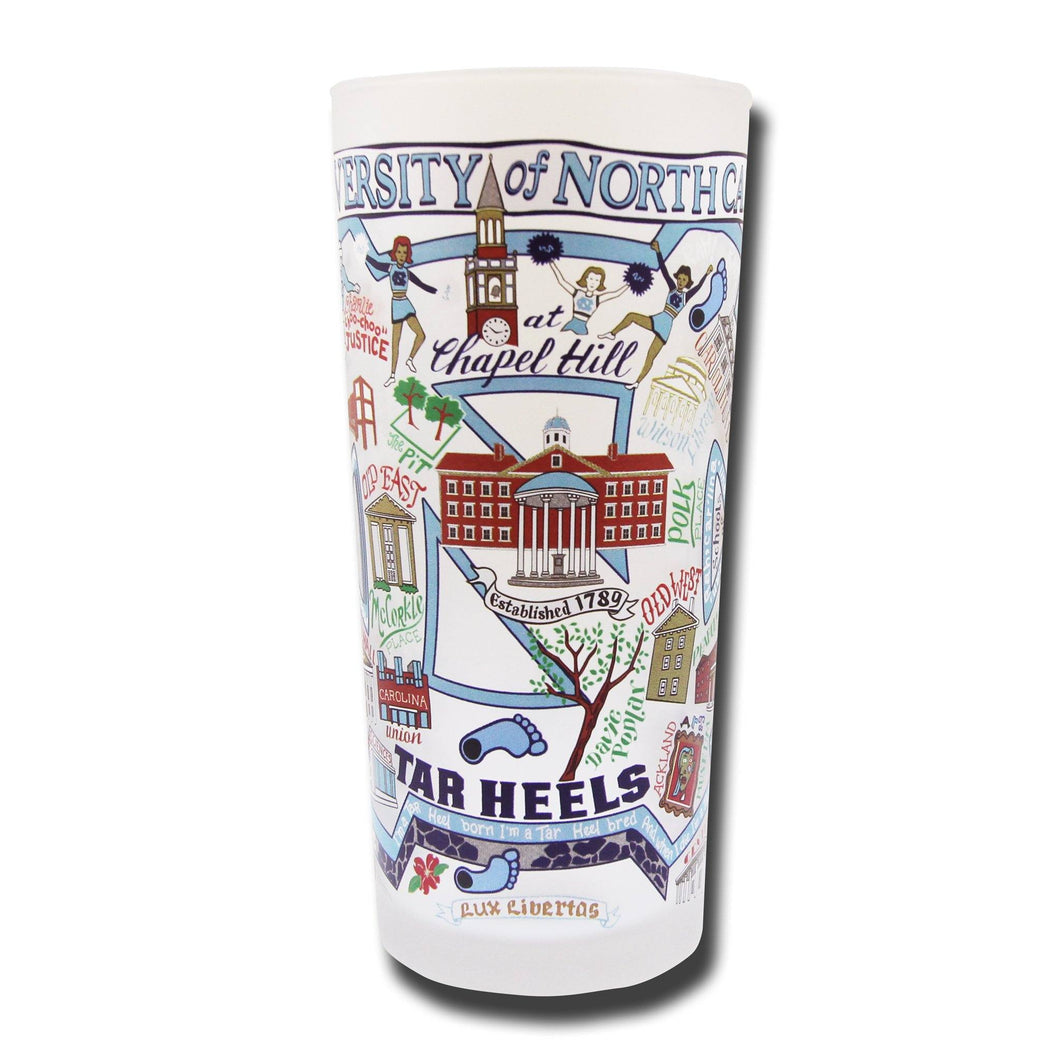 North Carolina, University of Glass (set of 2)