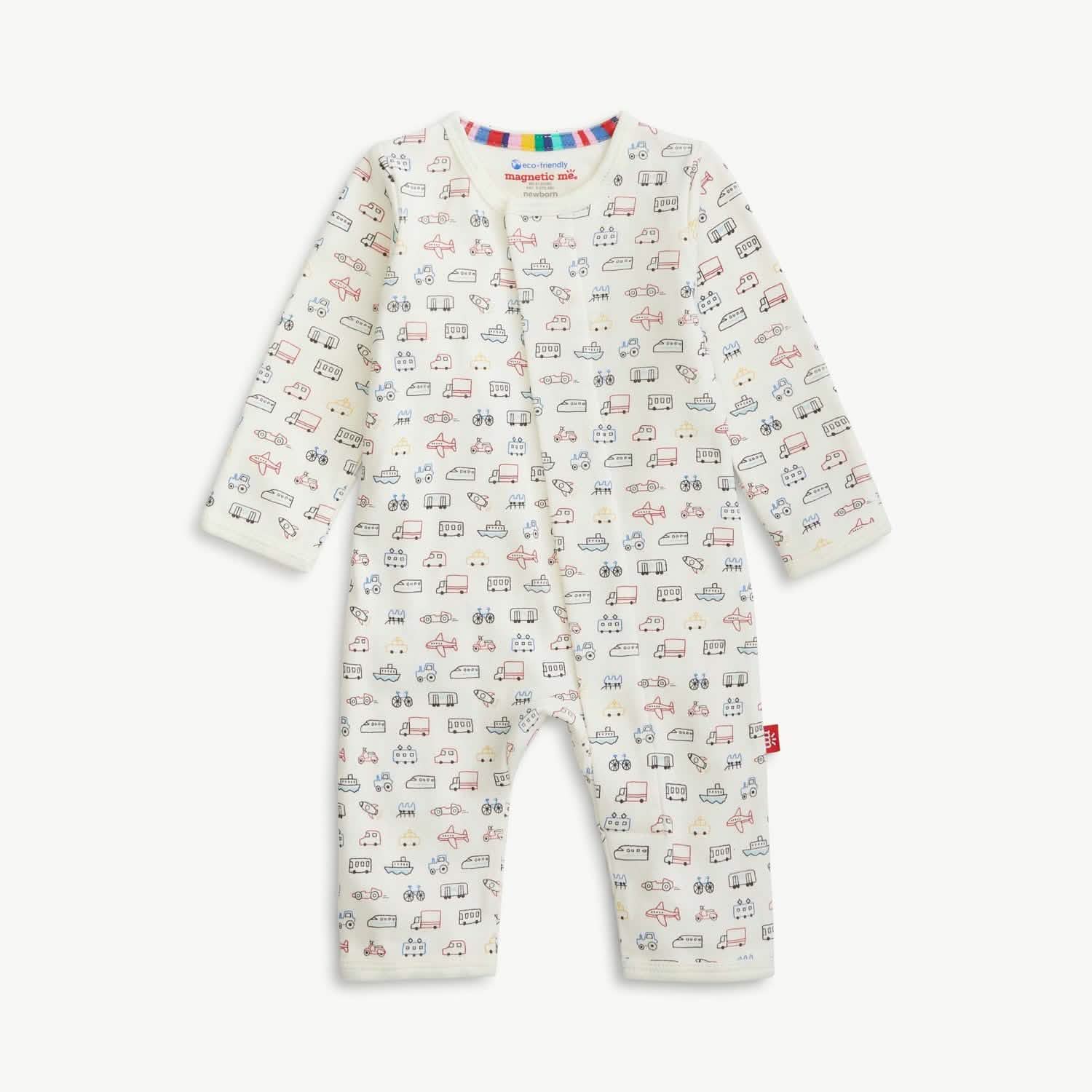 Forever Allwaves Organic Cotton Magnetic Coverall 3 - 6 Mos.