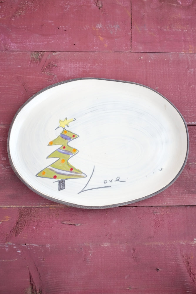 Oval Tray - Christmas