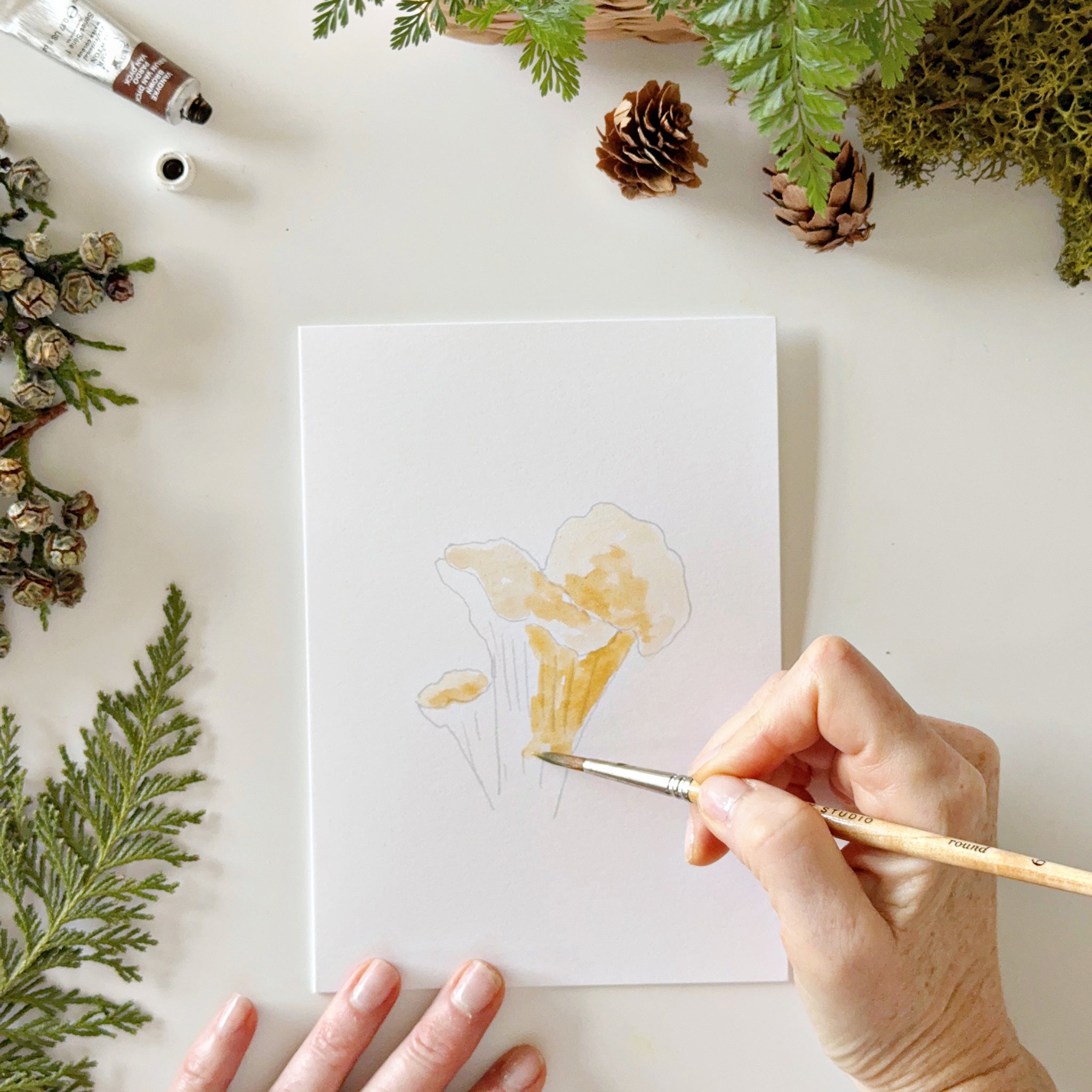 CHRISTMAS CHEER PAINTABLE NOTECARDS