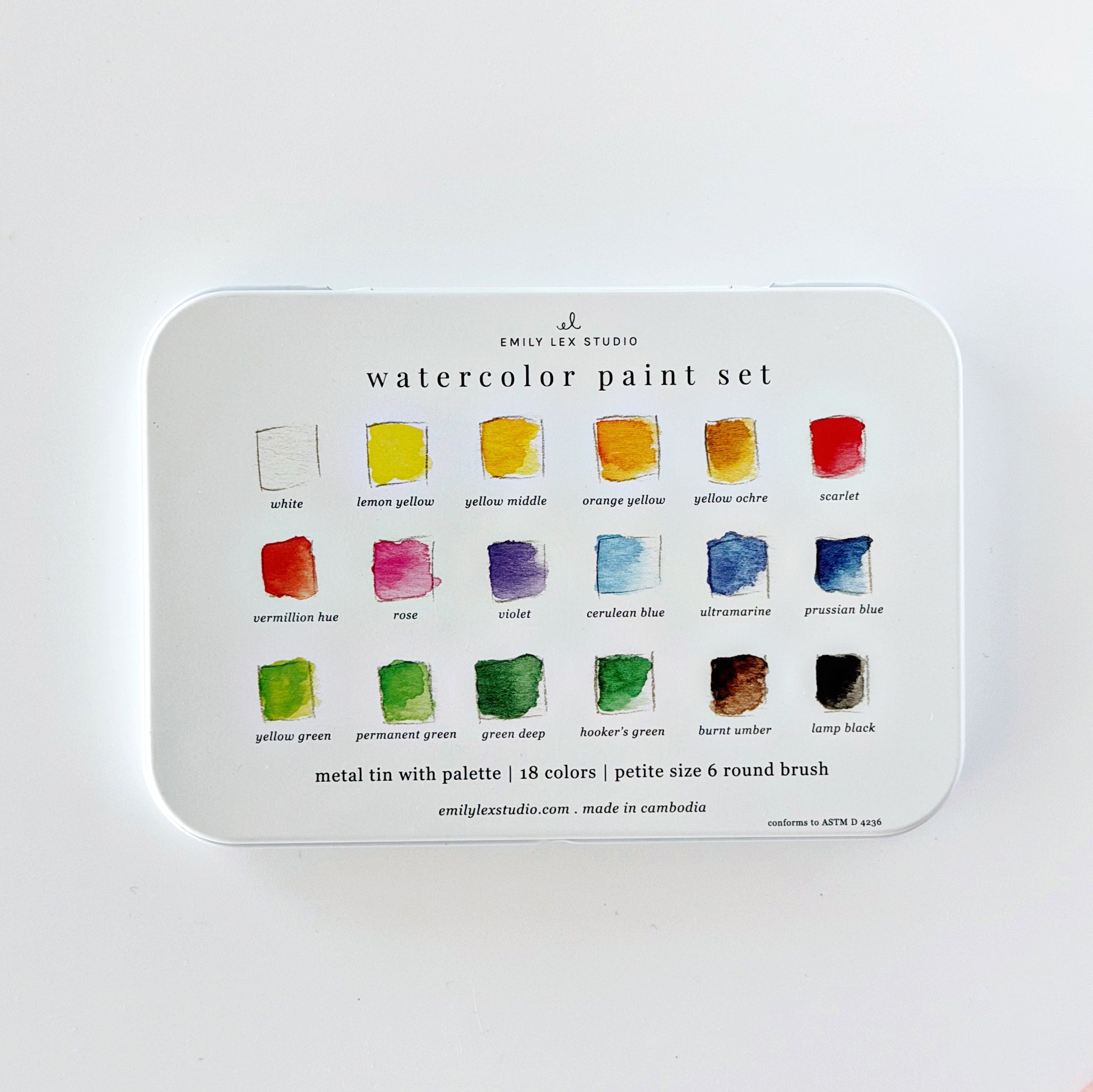 Watercolor Paint Set (18 colors)