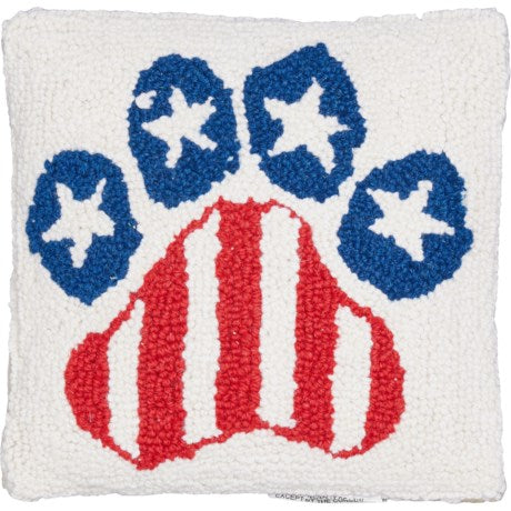 Paw Print Pillow 10" x 10"
