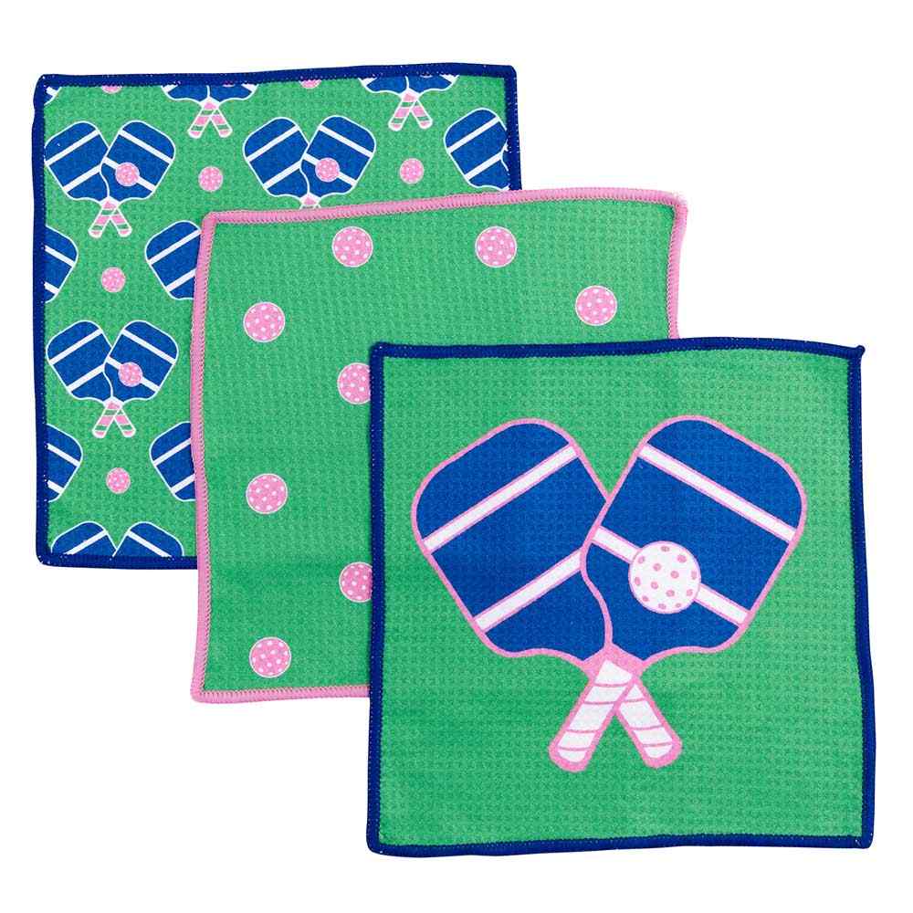 Pickleball Dish Cloth (set of 3) Blue