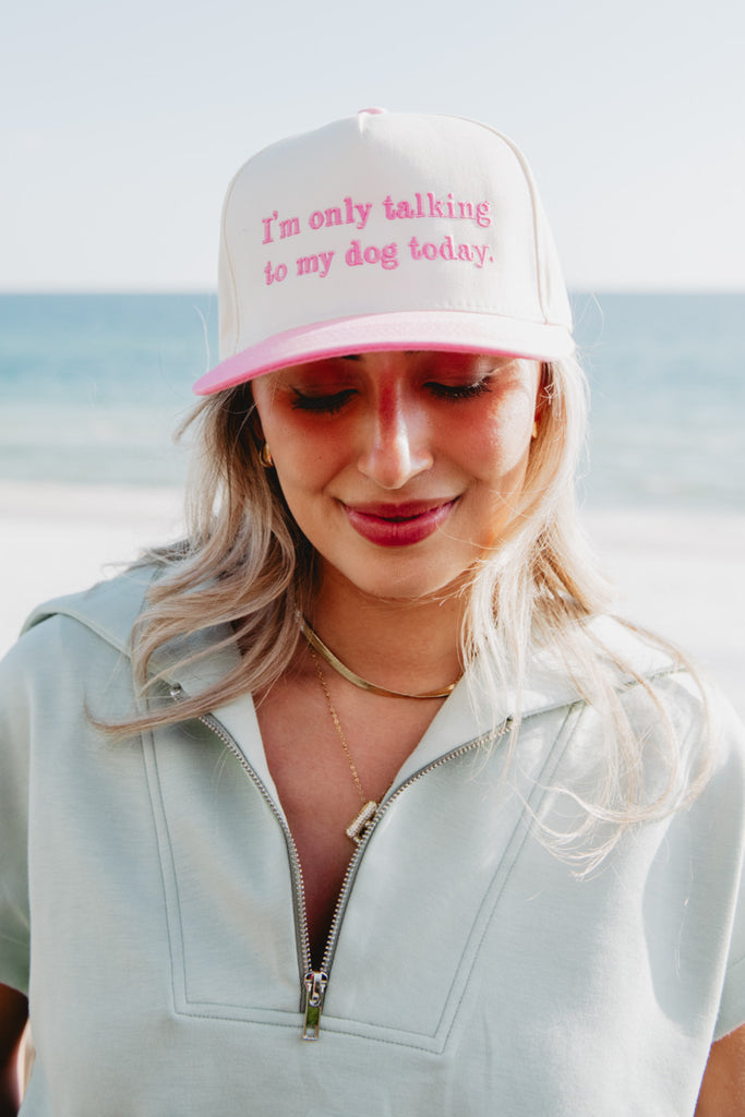 I'M ONLY TALKING TO MY DOG TODAY VINTAGE HAT