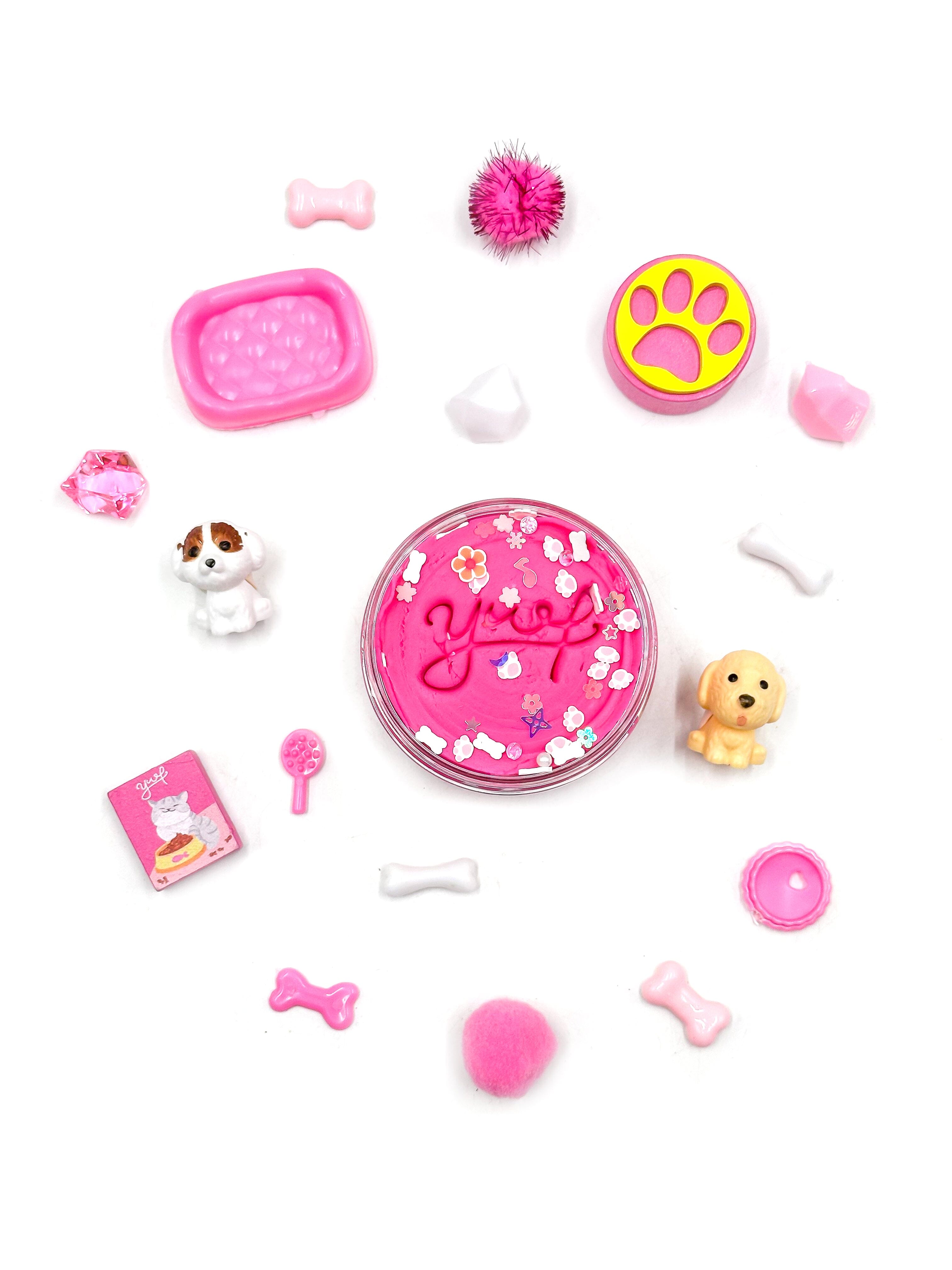 Grab & Go Dough Jar - Pink Pet Shop