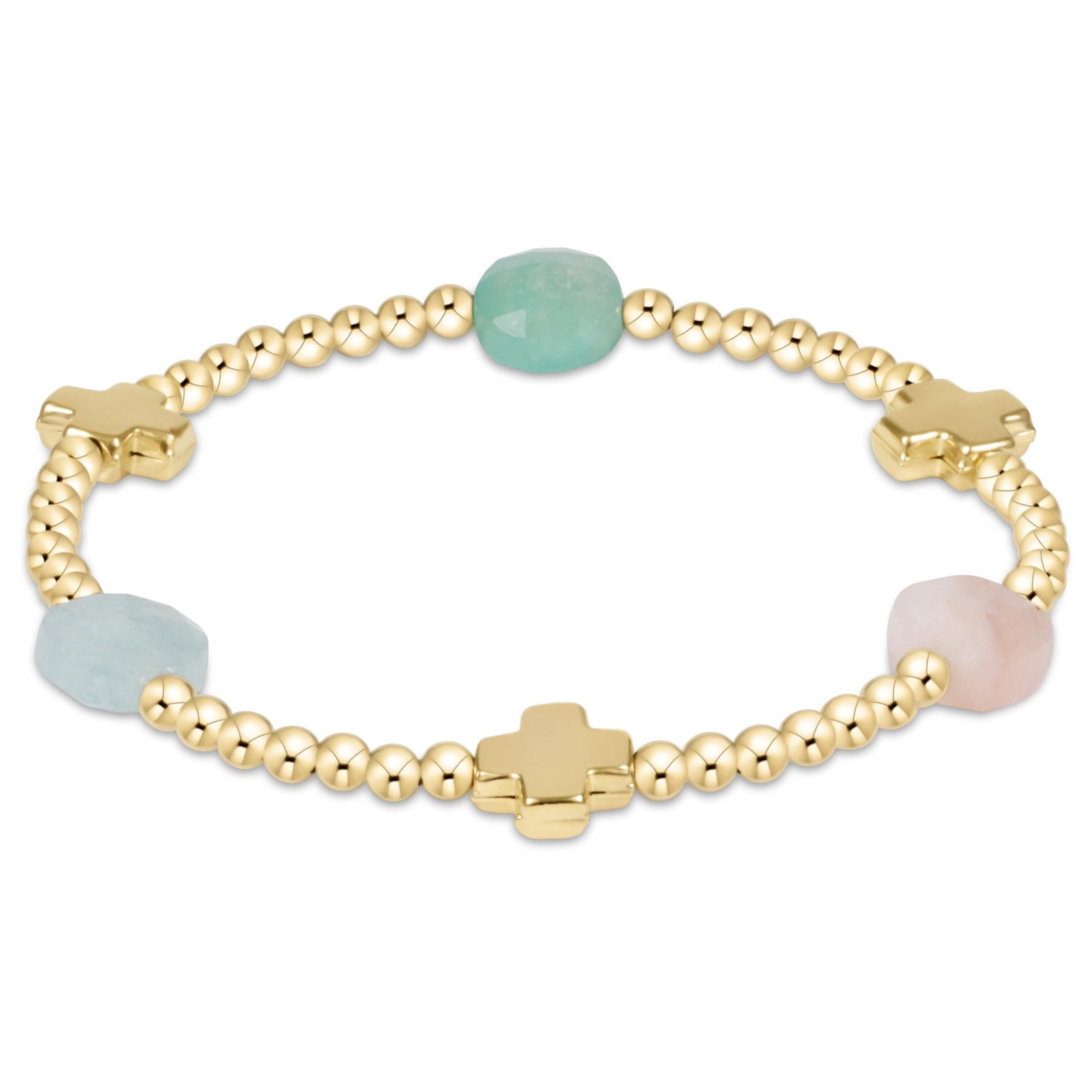 ADMIRE GOLD 3MM BEAD BRACELET HOT MESS