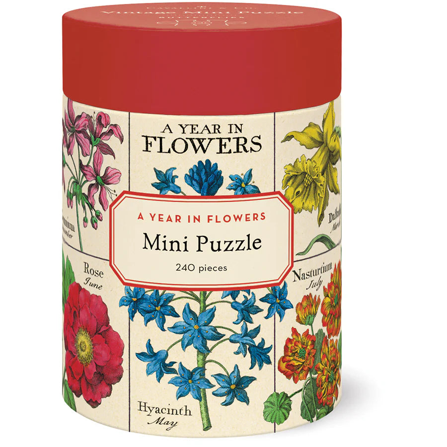 A YEAR IN FLOWERS MINI PUZZLE-240 PIECES