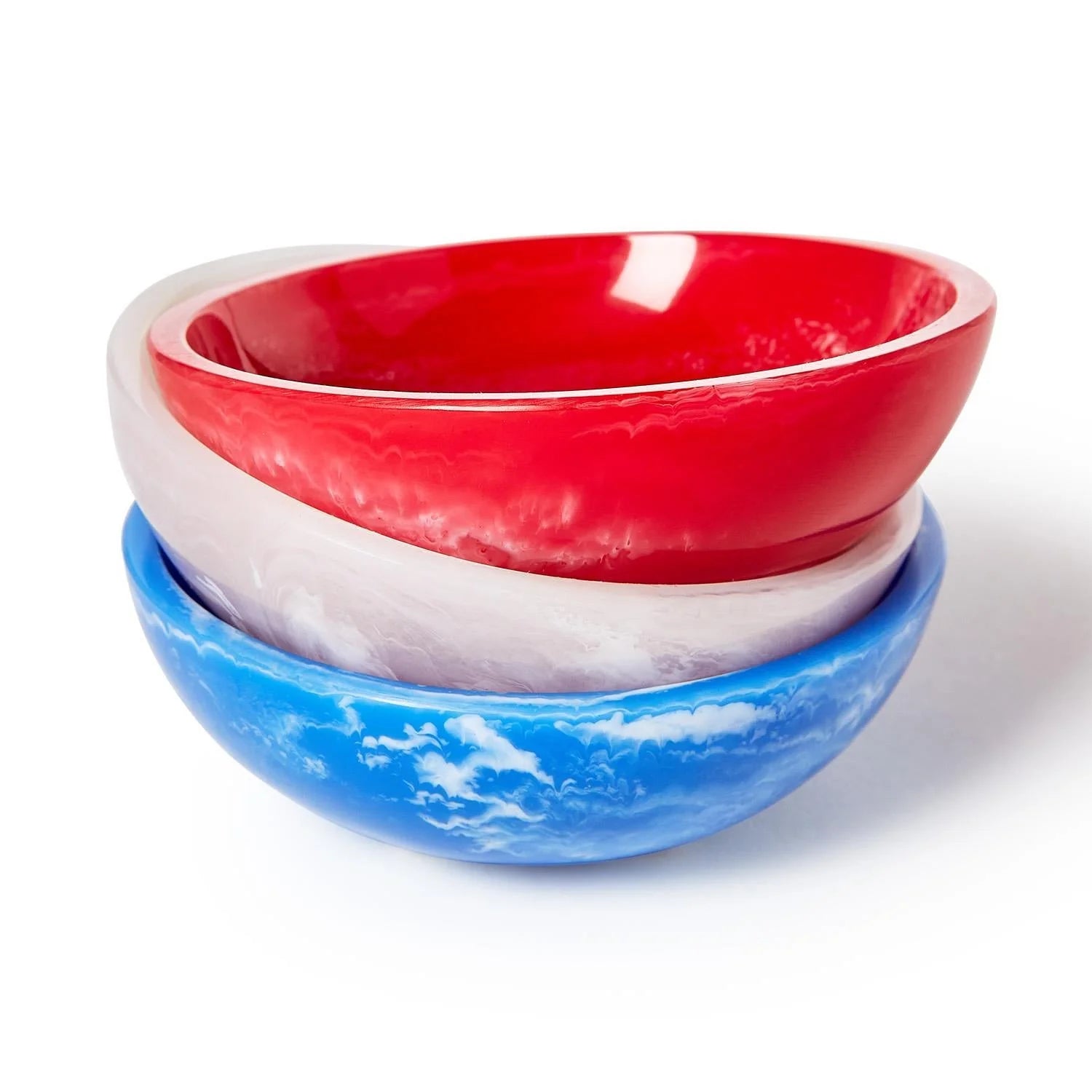 TIDBIT BOWL'S -RED/WHT/BLUE