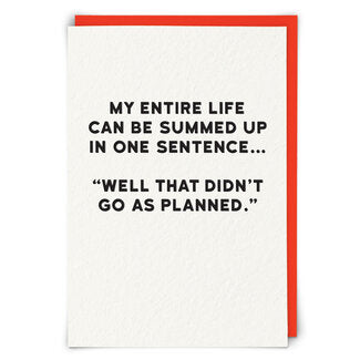 "Planned" Greeting Card