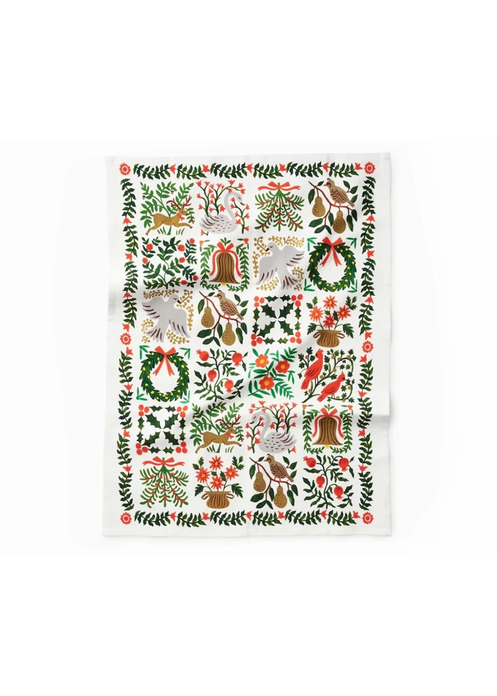 CHRISTMAS TIDE TEA TOWEL