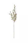 30" Glittered Snowy Red Berry Leaf Stem