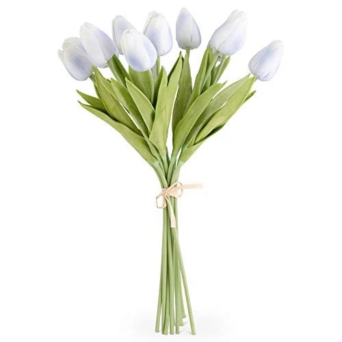 13.5" BLUE REAL TOUCH MINI TULIP BUNDLE
