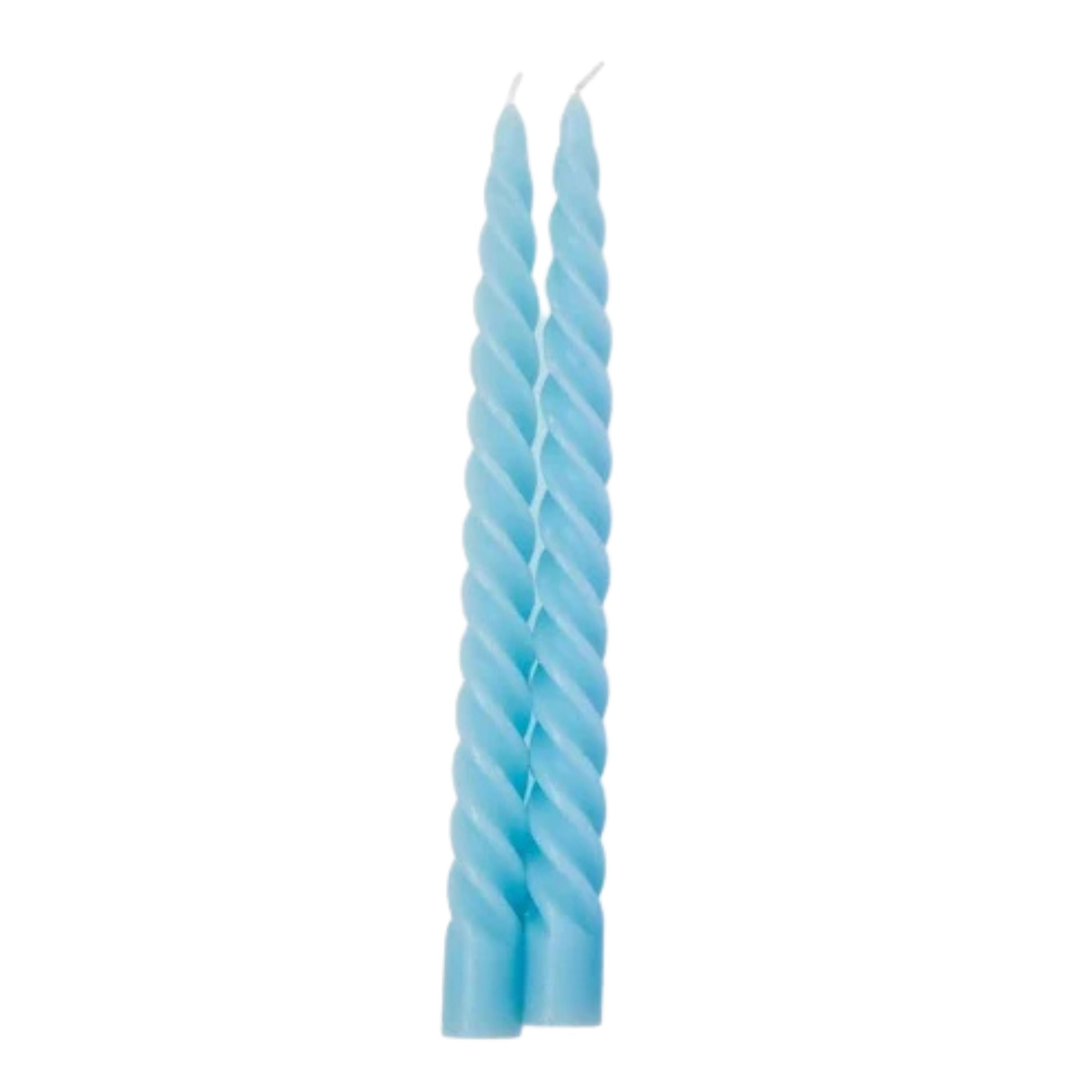 TAPER CANDLES-SET OF 2-BABY BLUE