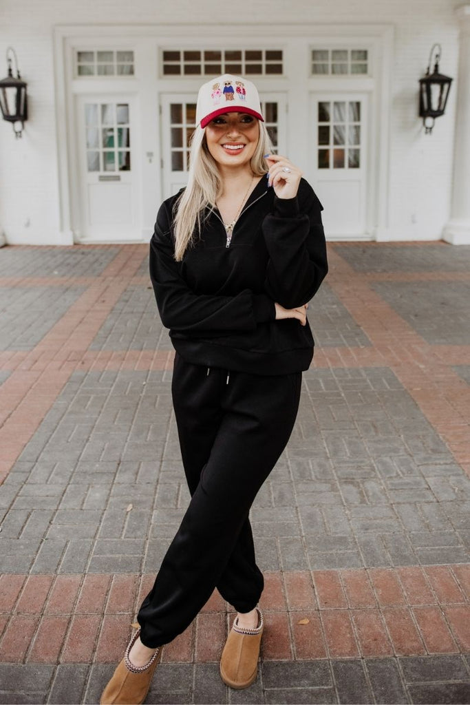 BLACK SCUBA PANTS SET-LARGE