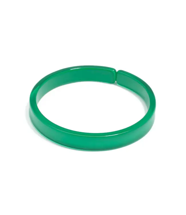 SKINNY RESIN BANGLE-TAN