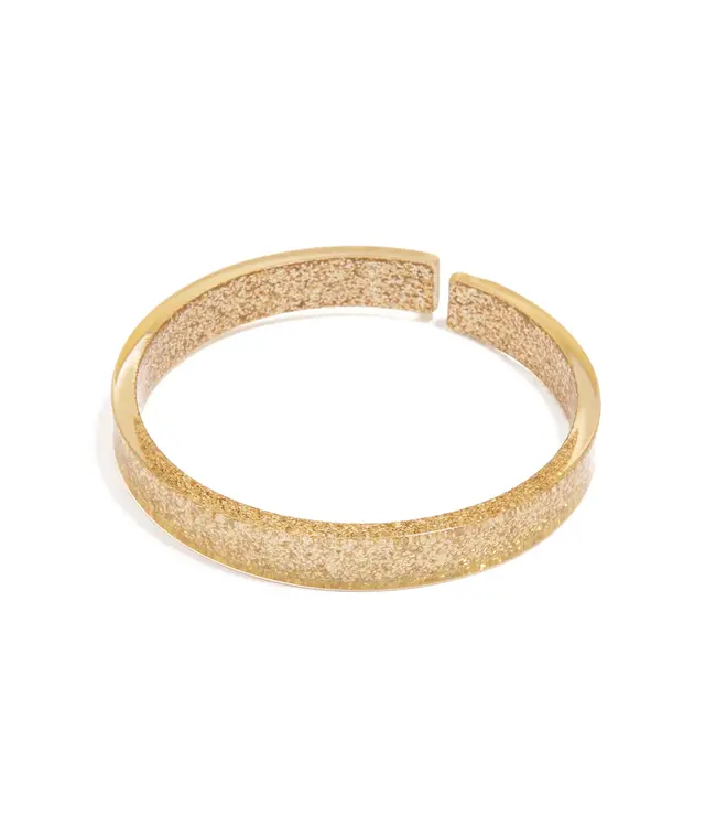 SKINNY RESIN BANGLE-TAN