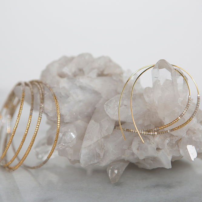 Norah Earrings - Smoky Quartz
