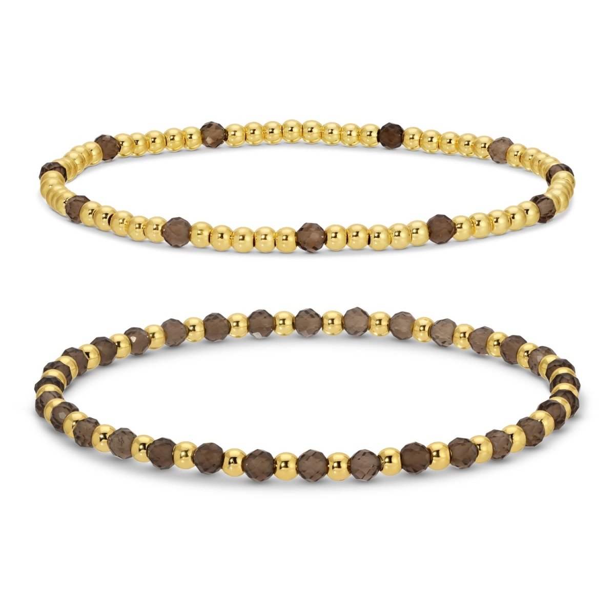 Bracelet - Multi color Stones w/Bead Accents Brown/Teal
