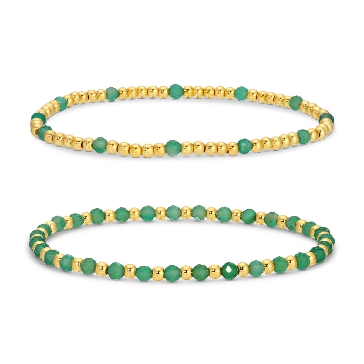 Bracelet - Multi color Stones w/Bead Accents Brown/Teal