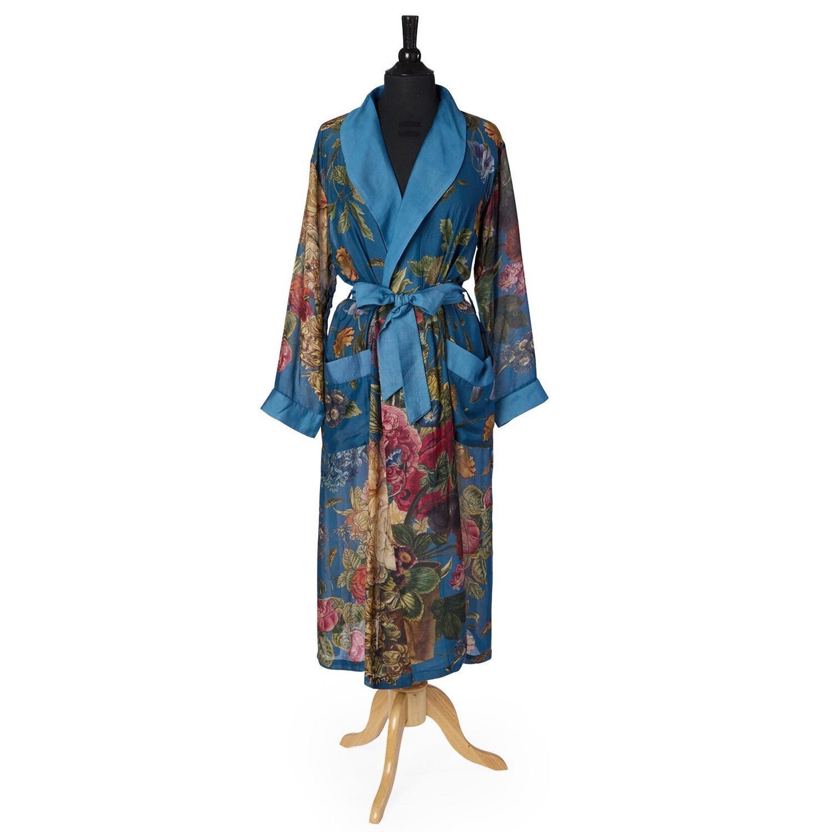 PRIMULA ROBE PRINT TEAL ROBE