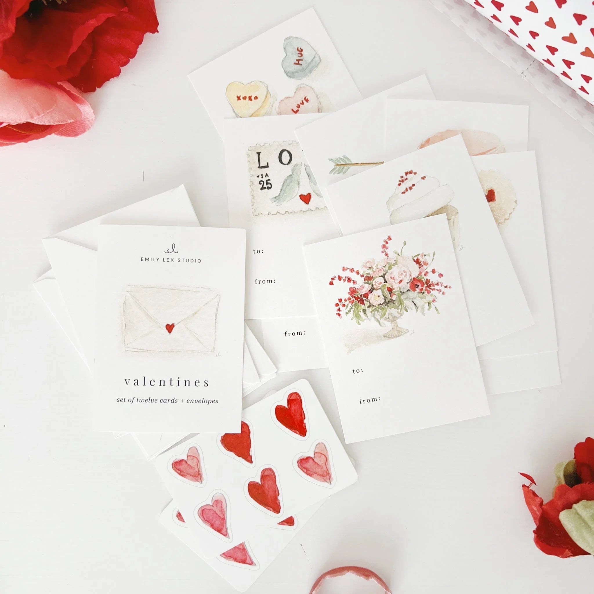 Mini Valentines Card Set