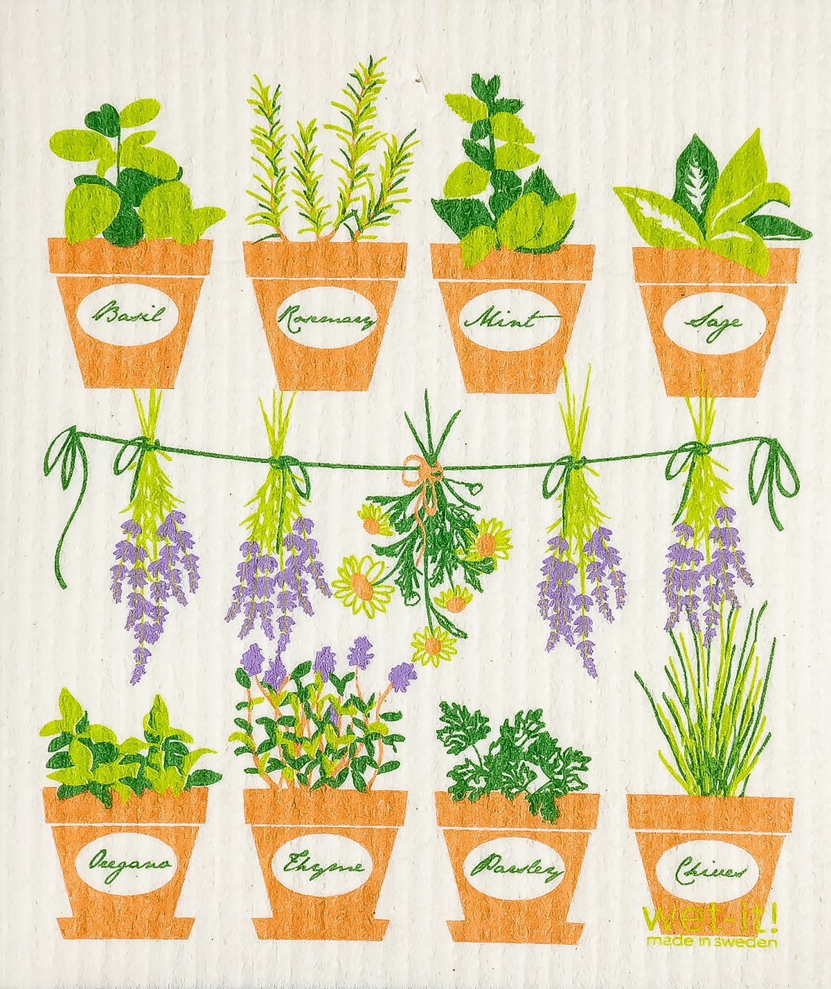 FRESH HERBS SWEDISH CLOTH