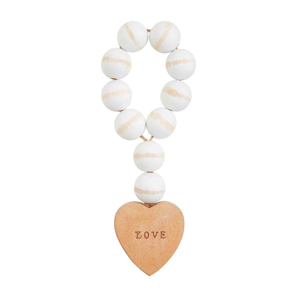 HEART BEADED DECOR