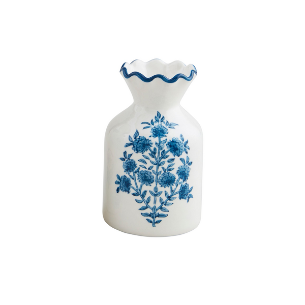 Small Blue Bud Vase