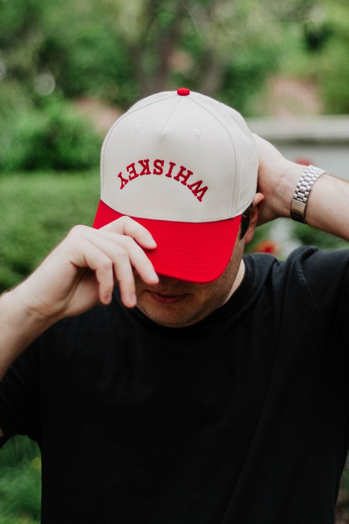 WHISKEY UPSIDE DOWN TWO-TONED VINTAGE HAT