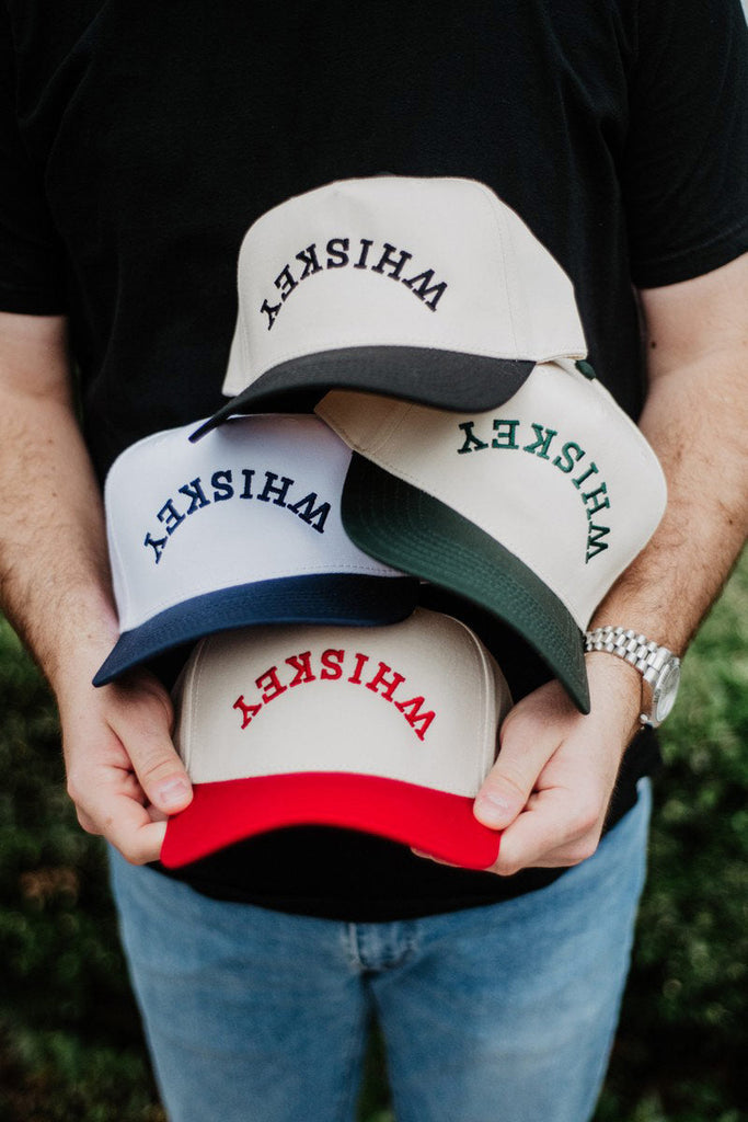 WHISKEY UPSIDE DOWN TWO-TONED VINTAGE HAT