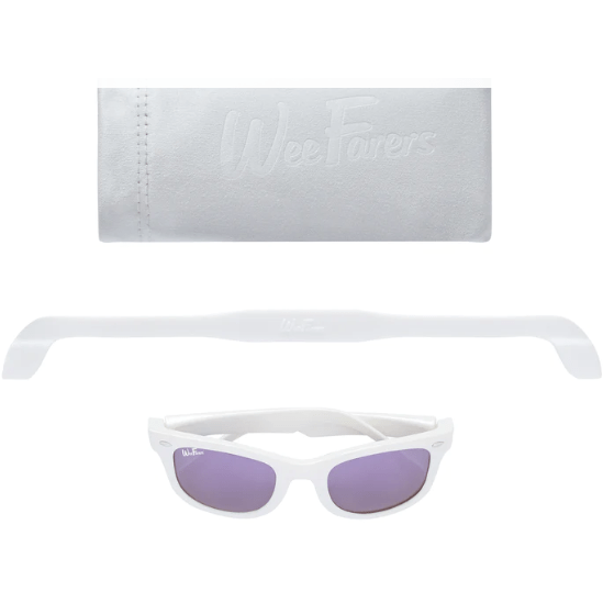 Polarized WeeFarers White w/Purple Age 0-1yr