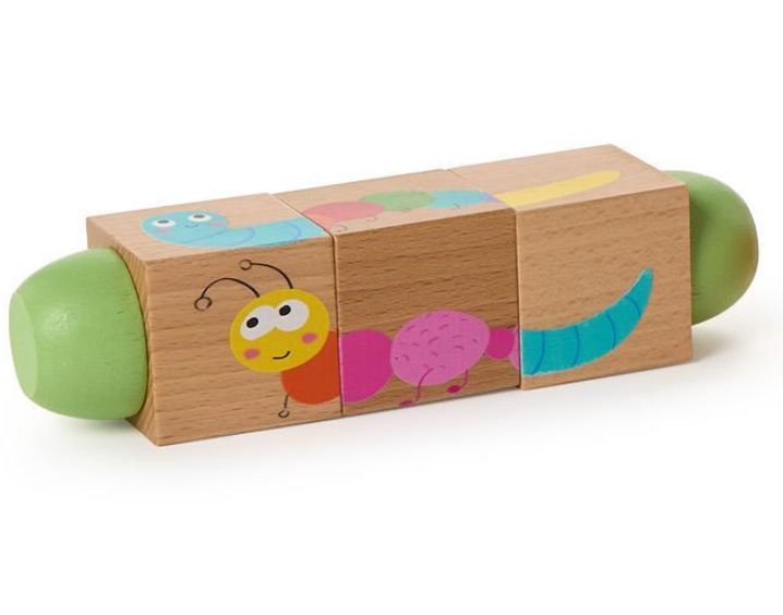 WOODEN TWIST BLOCK PUZZLE GAME-ASSORTED DESIGNS