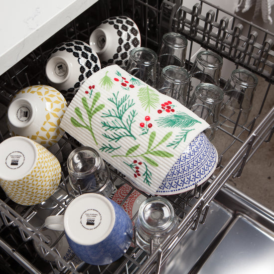 Bough and Berry Swedish Sponge Cloth