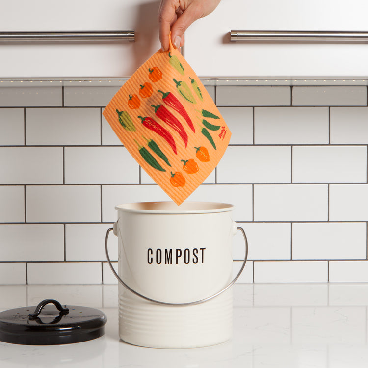 Chili Peppers Swedish Sponge Cloth