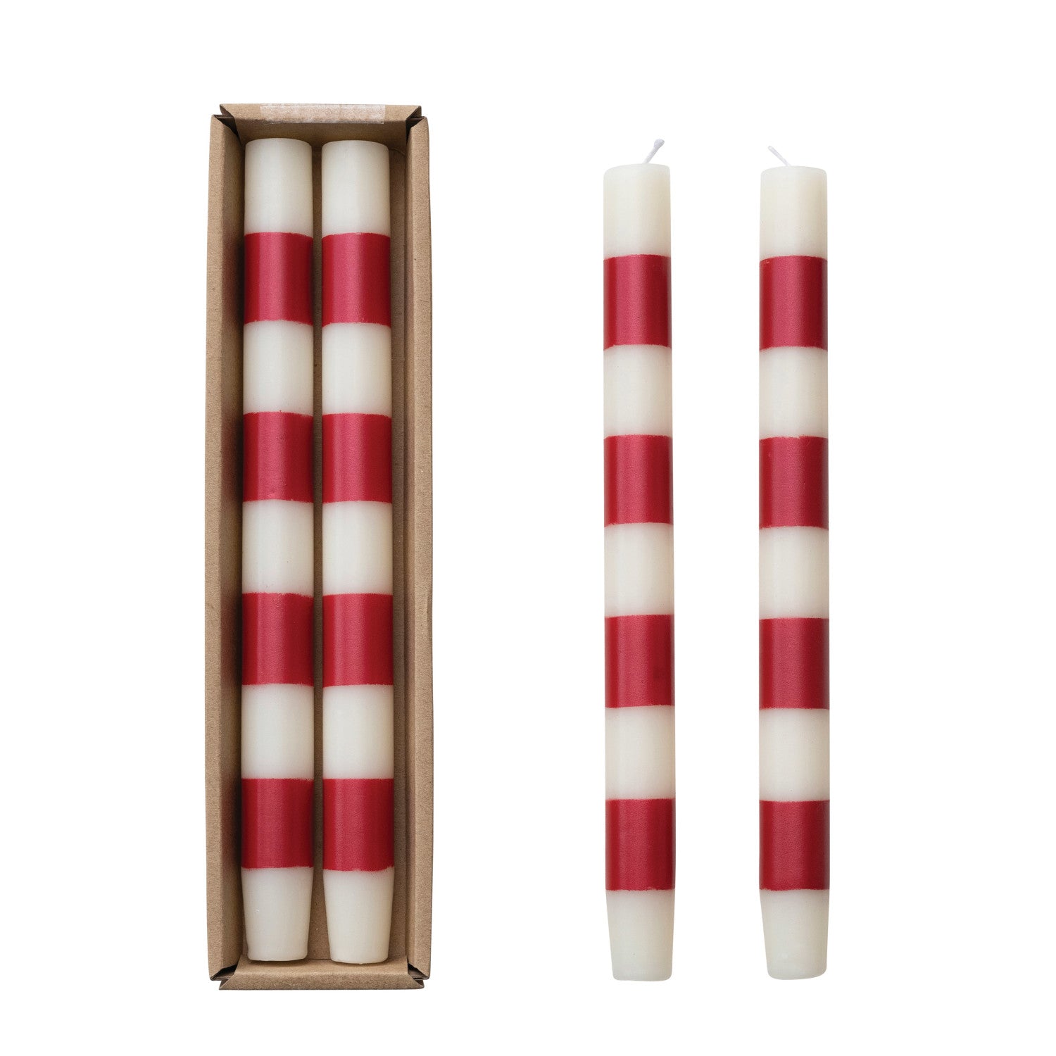 SET OF 2 UNSCENTED TAPER CANDLES