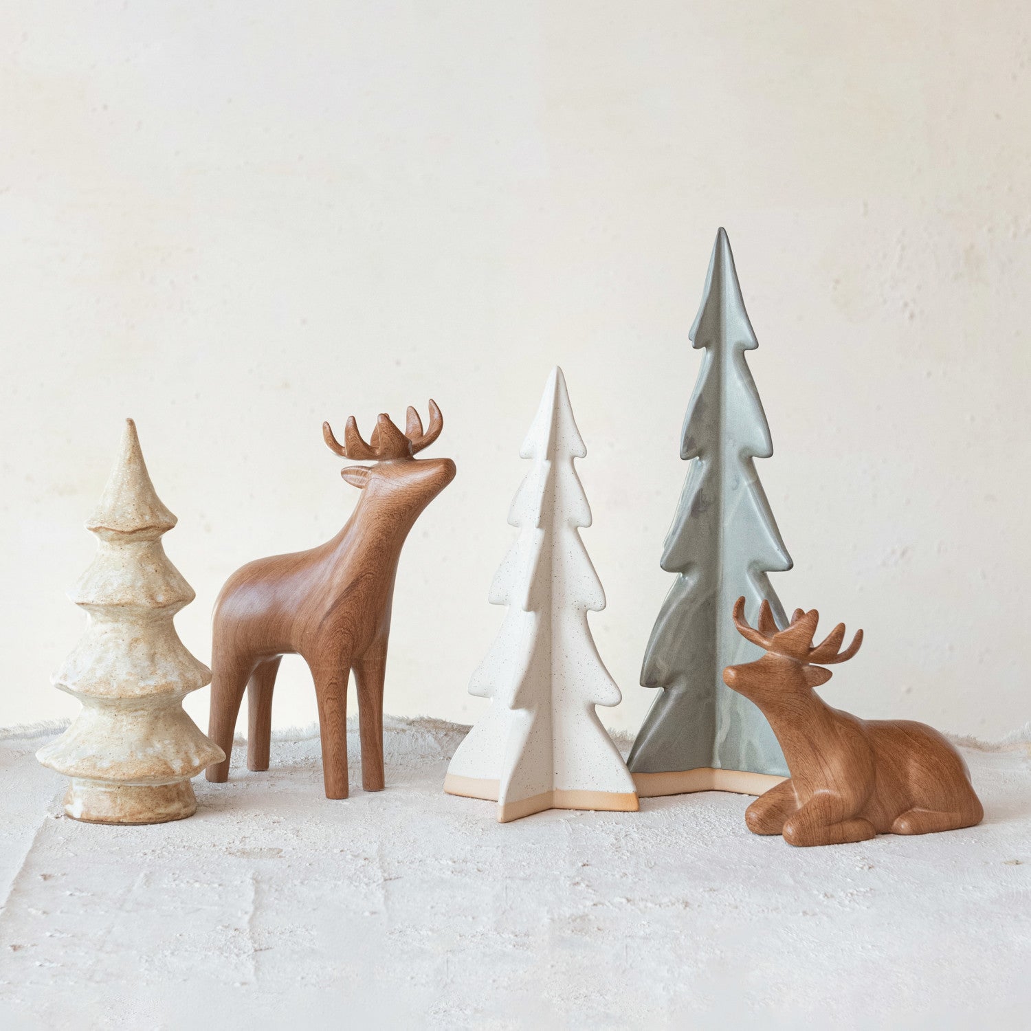 STONEWARE TREE 4 3/4"L 5"W 14 1/4"H