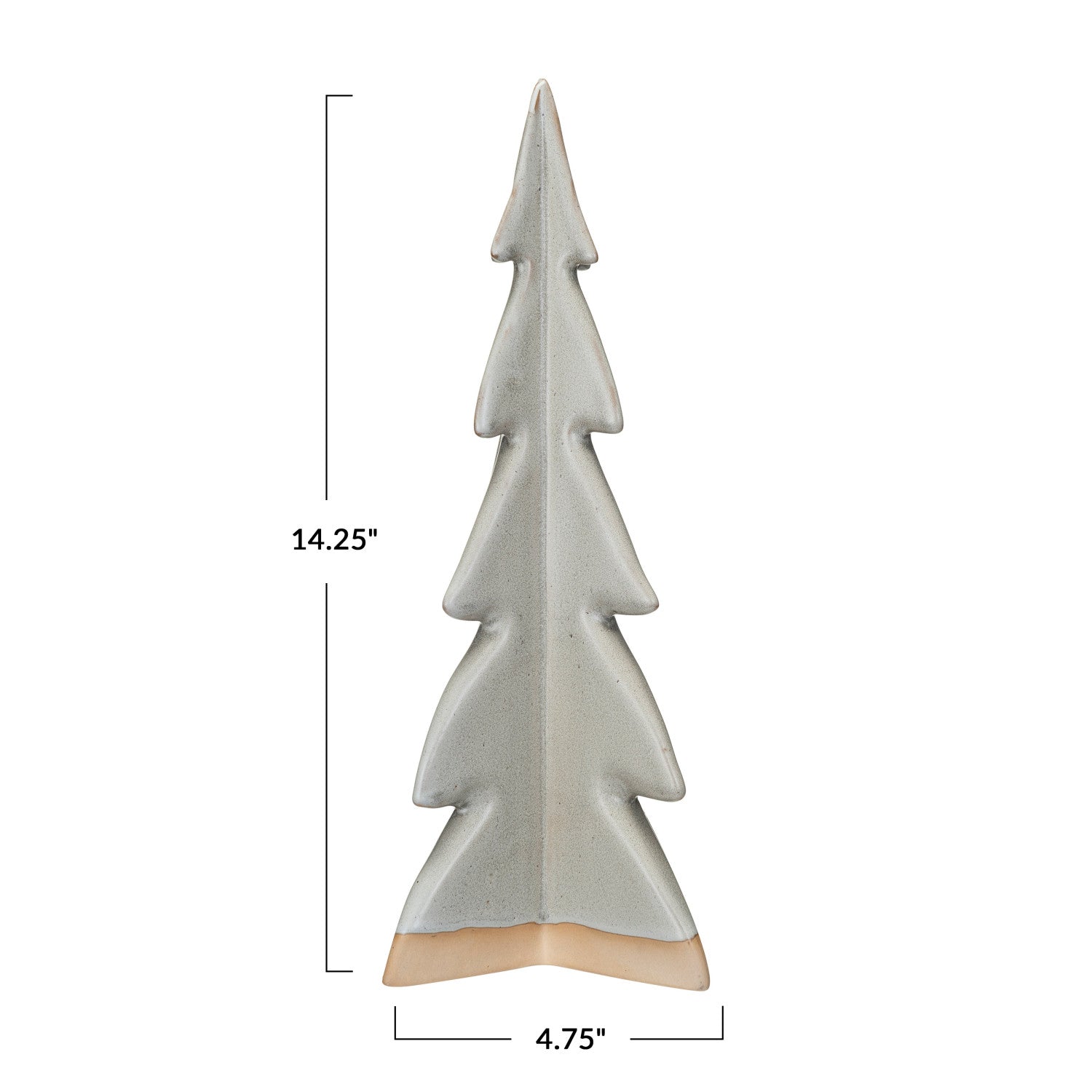 STONEWARE TREE 4 3/4"L 5"W 14 1/4"H