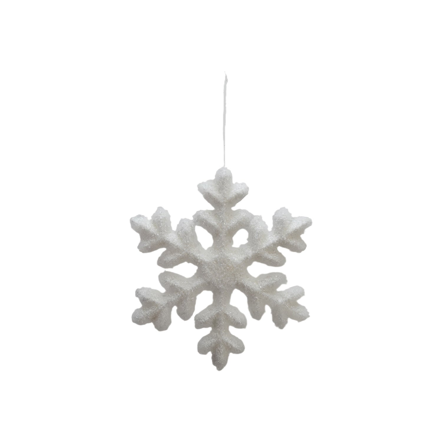 93/4" FLOCKED FOAM SNOWFLAKE