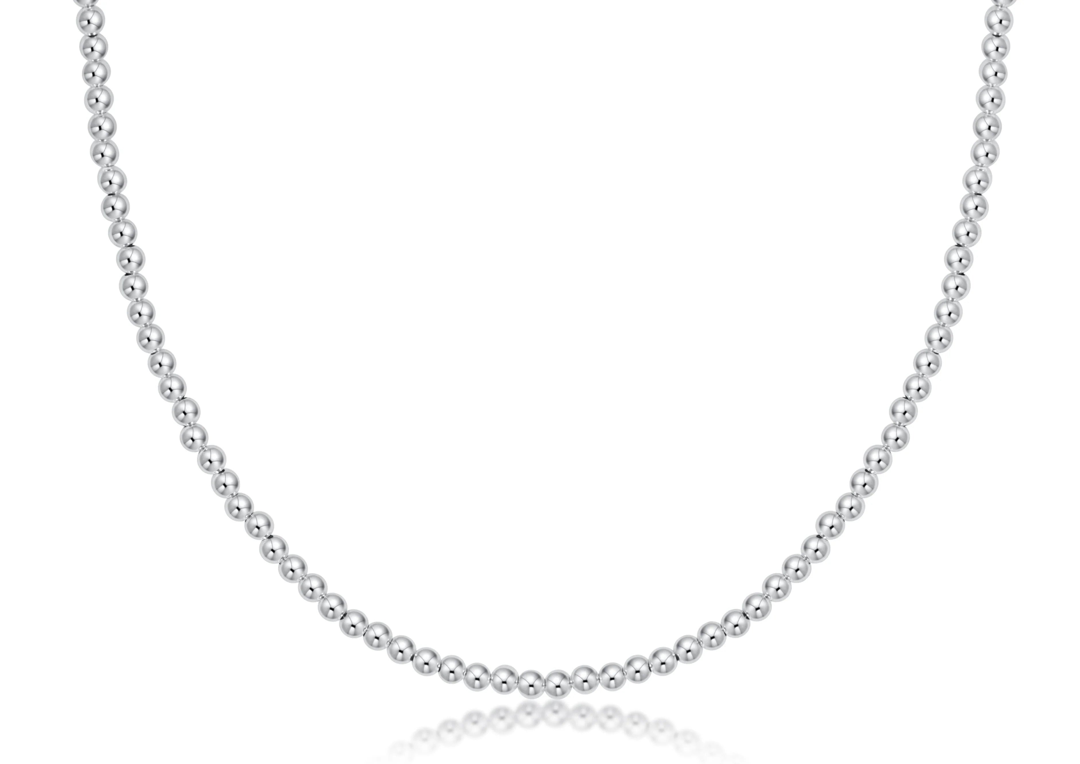 15" Choker Classic Sterling 2mm Bead