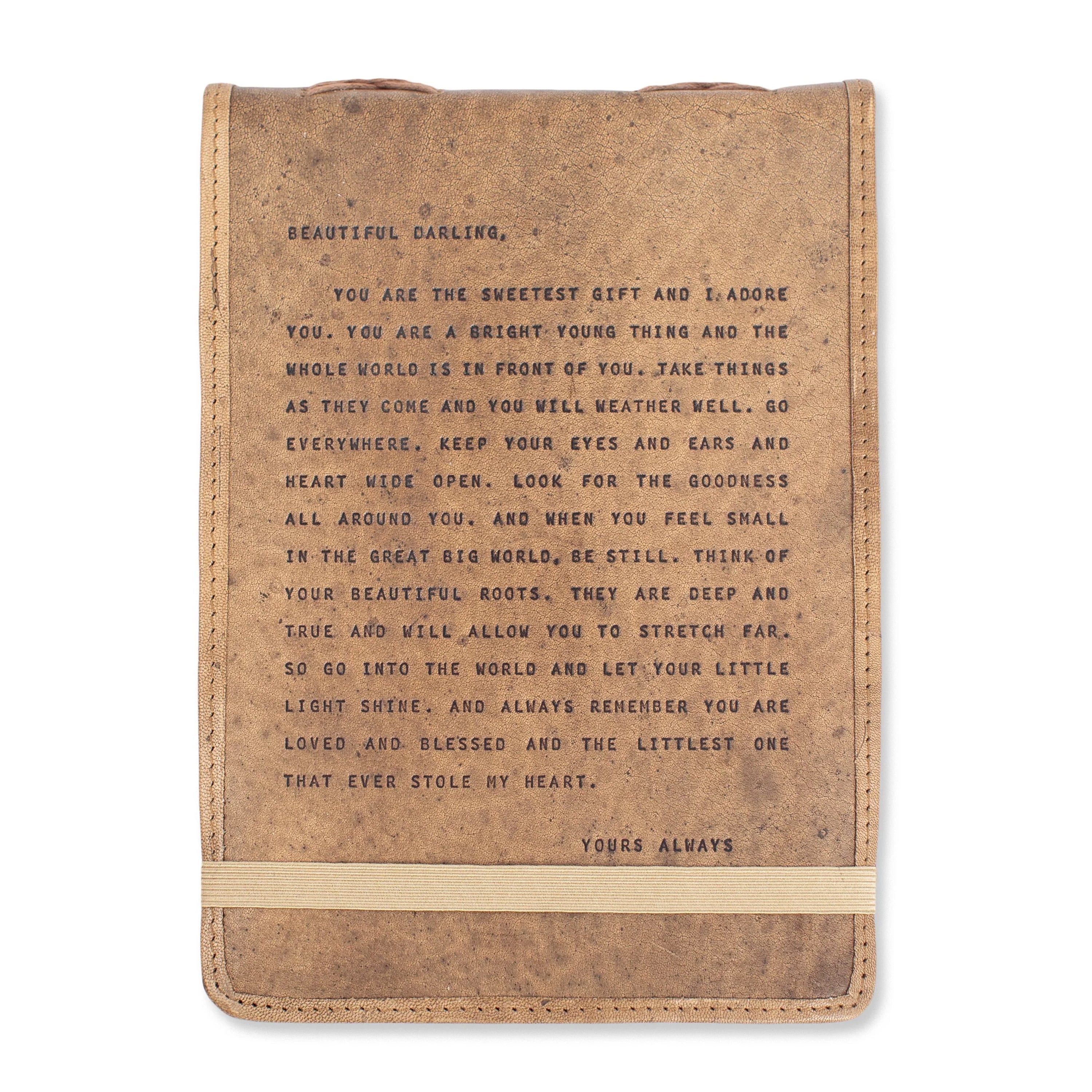 Leather Journal - Letter for Sophie - Beautiful Darling